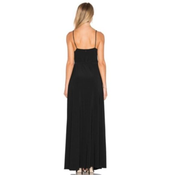 Misa‎ Los Angeles Black Veronika Wrap Maxi Dress Size XS NWT - Picture 2 of 10